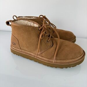 UGG Neumel Chukka Boots Mens Size 12 Chestnut Suede Lace Up 3236